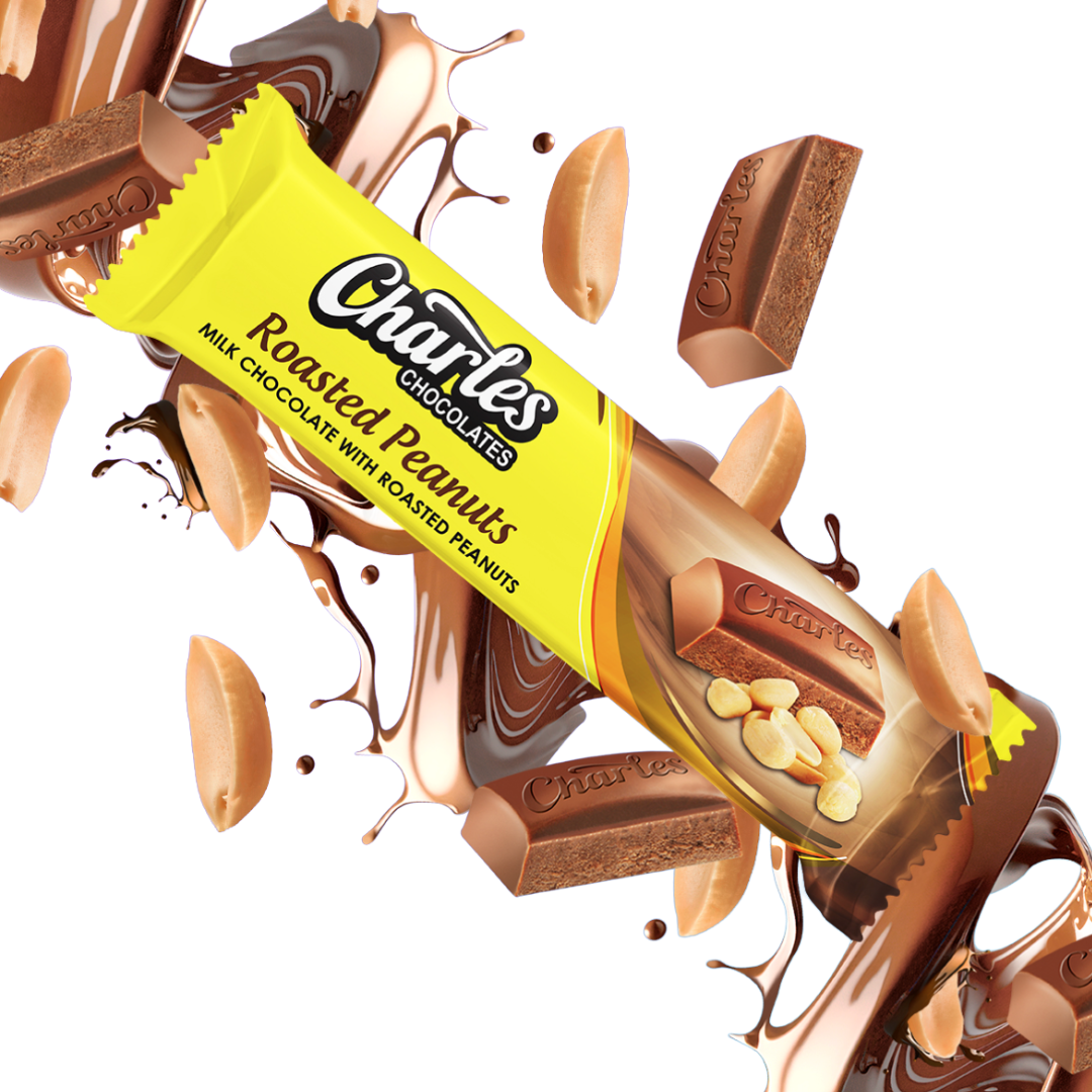 Charles Roasted Peanuts Chocolate Bar