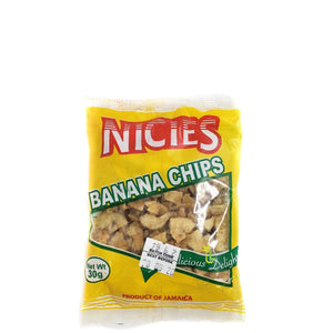 Nicies banana chips (20) - shop rocket
